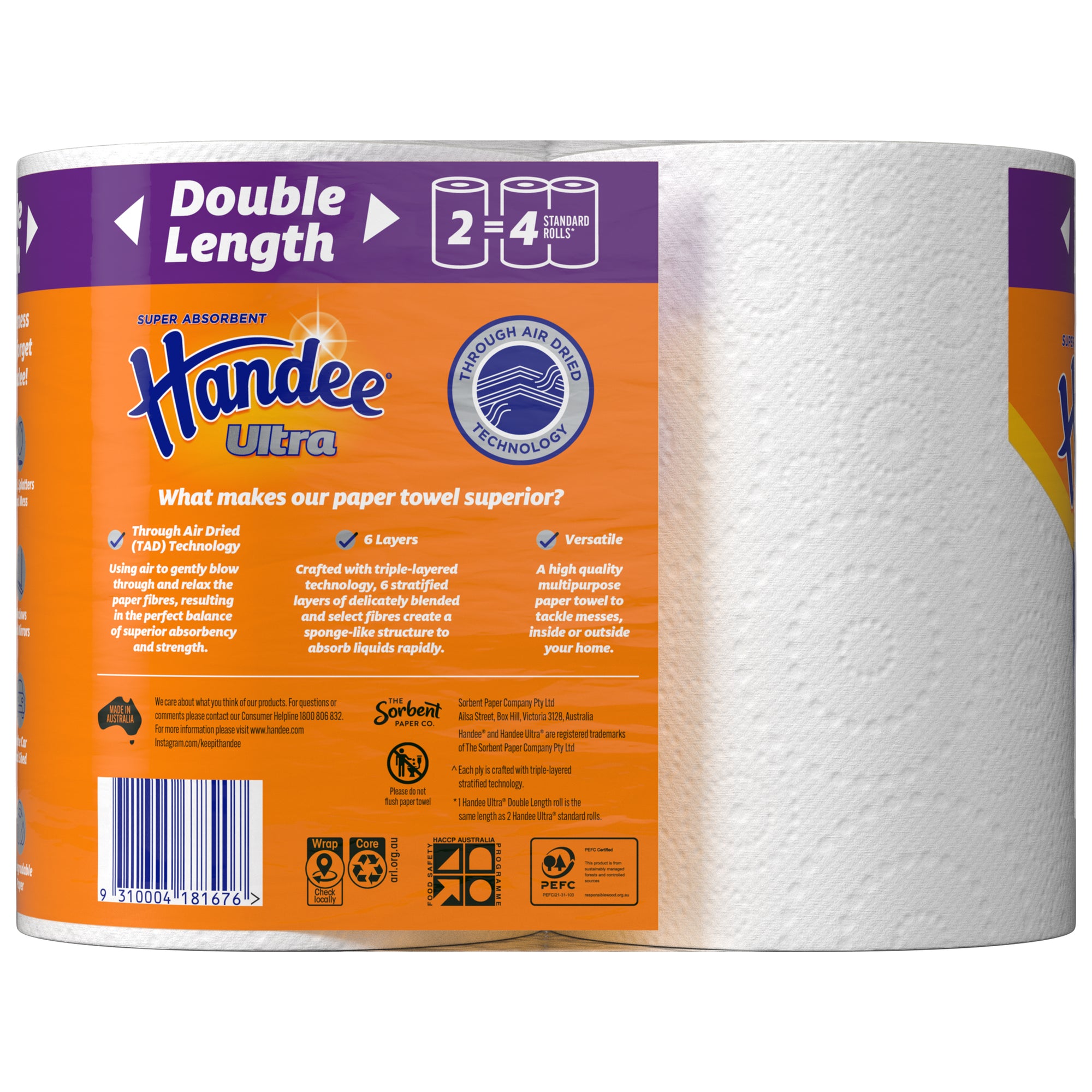 Handee Double Length Paper Towel