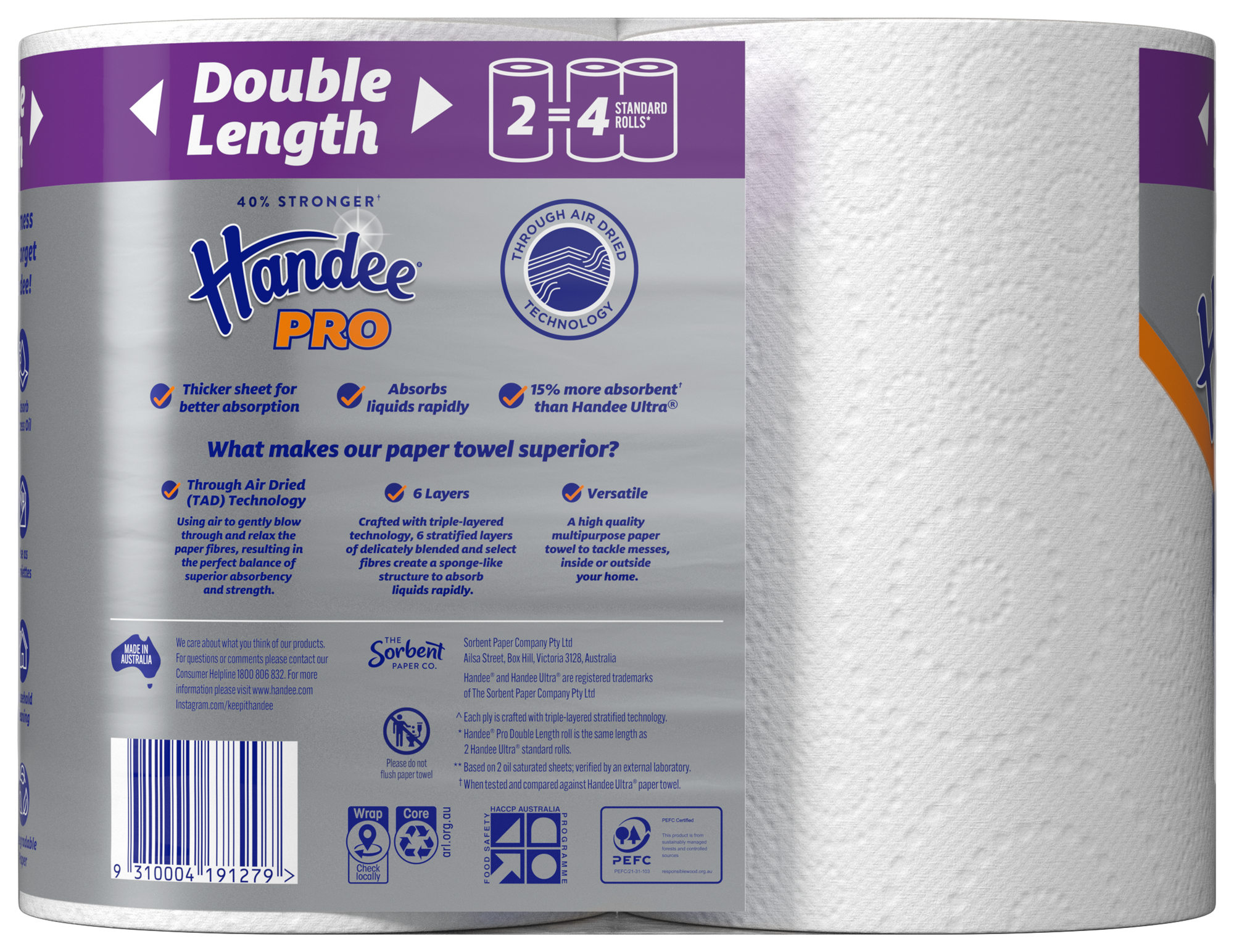 Handee Pro Paper Towel Double Length